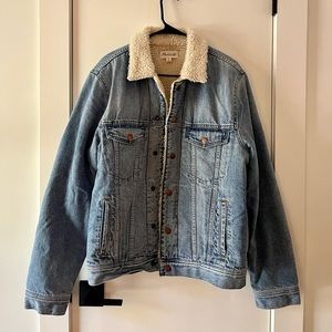 Madewell Sherpa Lined Denim Jacket